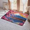 Landscape L Mount Fuji Floor Mat Eco  Flannel Doormat Non Slip Odorless Indoor Floor Rug Soft Short Plush Home Mat