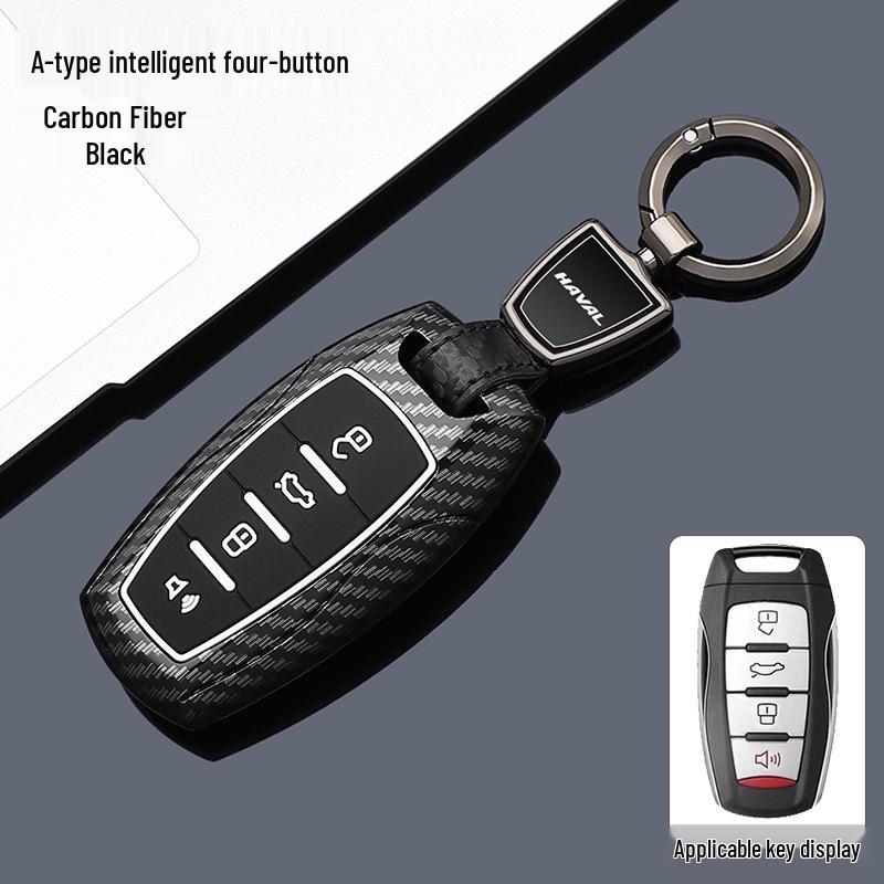 Suitable Key Cover for Great Wall Haval: Menglong Xiaolong, Second Gen Big Dog, Chitu, H5, H6 - Protective Shell and Buckle