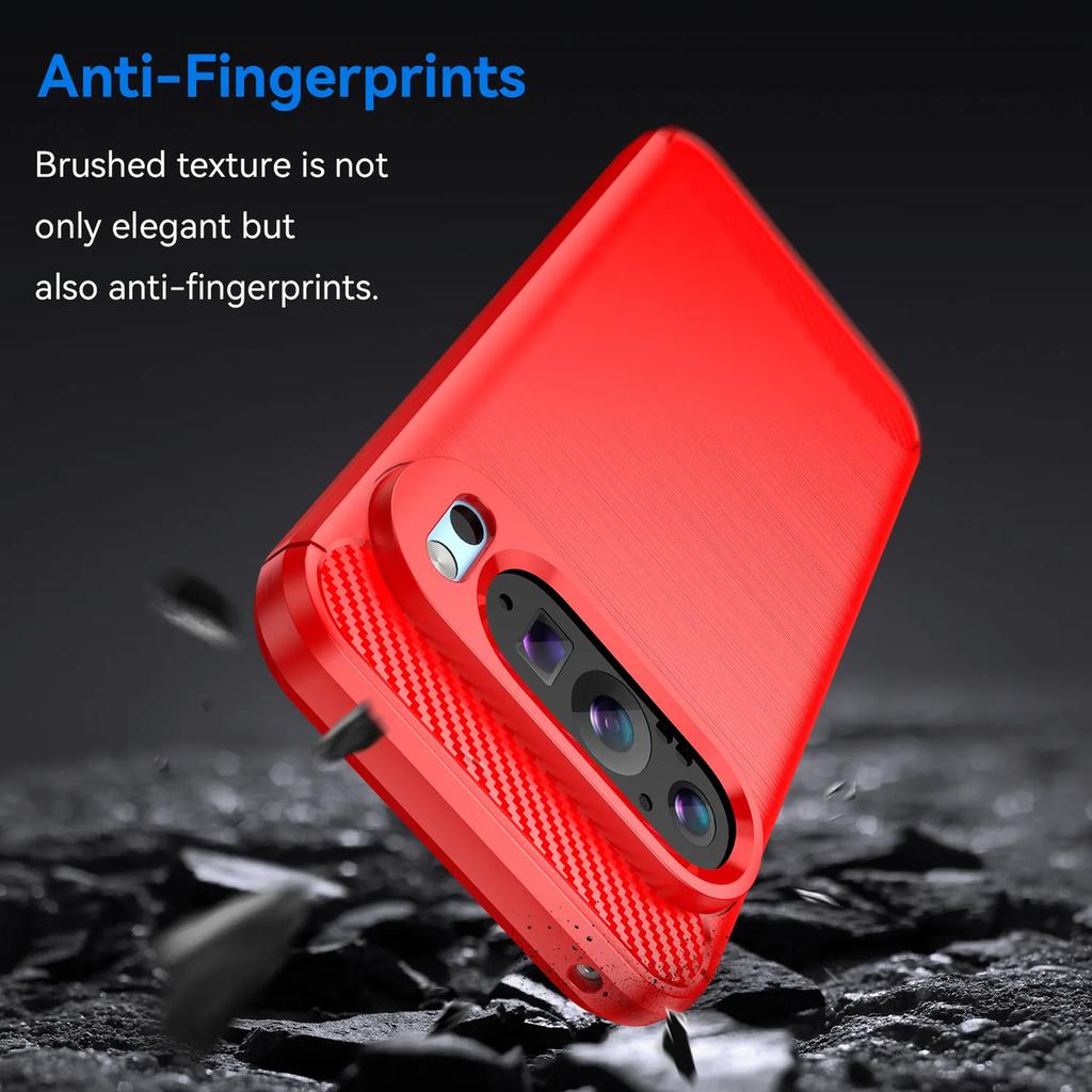 Phone Case For Google Pixel 9 ,flexible Tpu Fiber Protective Cover For Google Pixel 9