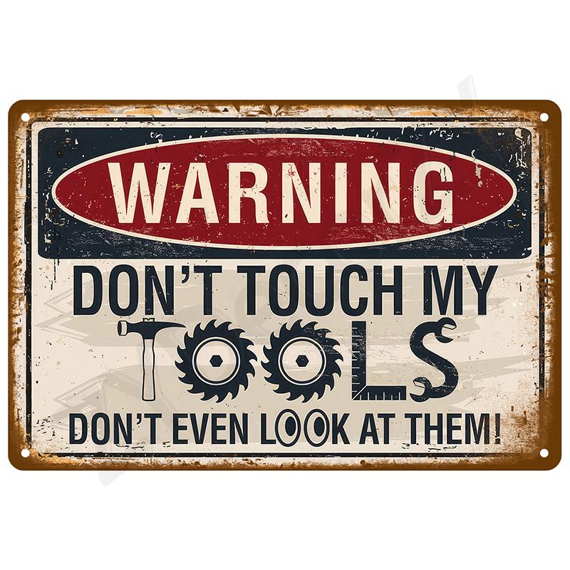 Vintage Metal Signs Plates Tin Sign Posters Man Cave Bar Retro Wall Art Mural Outdoor House Bathroom Home Room Decorations Decor