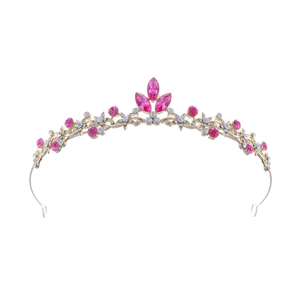 Little Princess Crystal Crown Simple Style Rhinestone Tiaras for Girl Birthday Party Adult Ceremony Children Hair Accessories