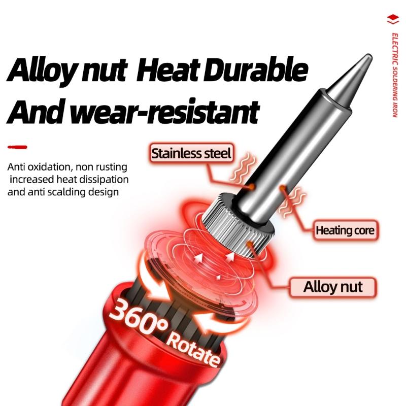 Precise SL104 Soldering Iron Set Welding Tool Adjust Temperature 200-450℃ Fast Heating Fine Soldering Crafting Tool