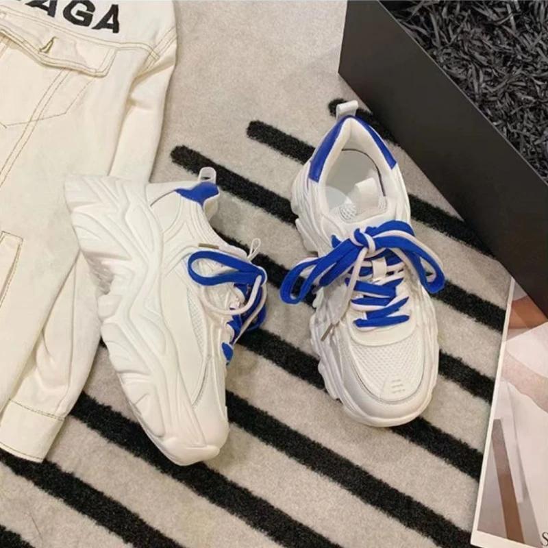 Women Shoes New Breathable Casual Shoes Fashion Women Sneakers Lace Up Platform Shoes for Women Sport Running Shoe Zapatos Mujer