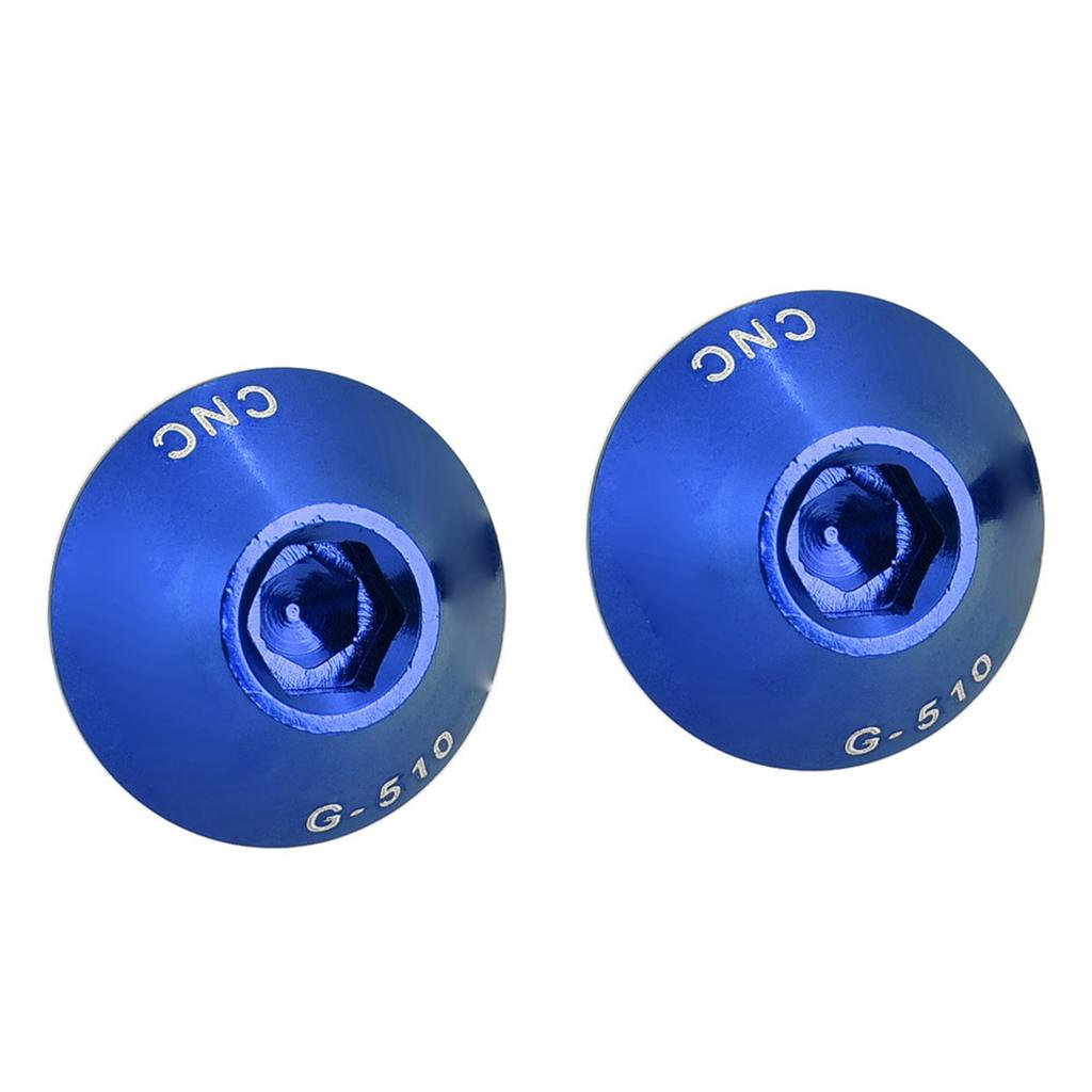 G-510 2Pcs M5 * 12mm Bike Water Bottle Cage Holder Bracket Screw s(Red)