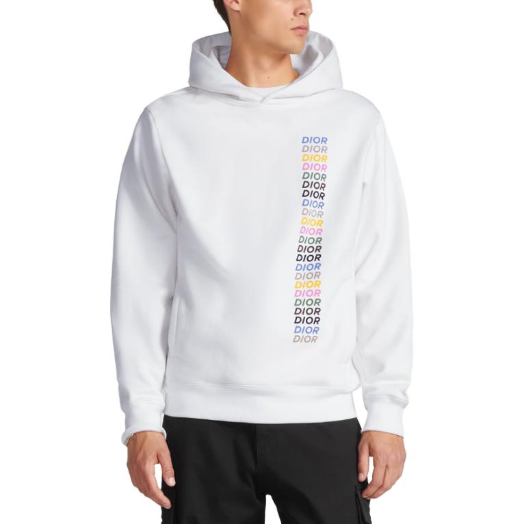 DIOR Homme Logo Printed Long Sleeved Hoodie 413J646A0531-C985