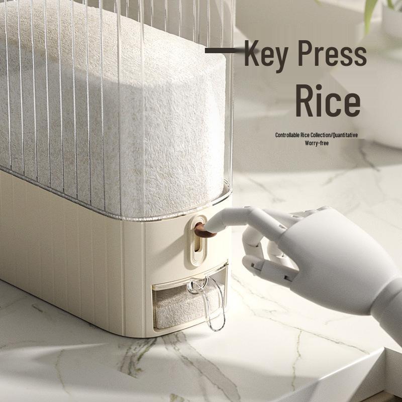 Large Sealed Food-Grade Rice Storage Bin - Moisture & Insect-Proof Kitchen Container