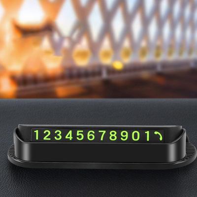 Temporary Parking Number Card Innovative Mobile Phone Sign with Mobile Phone Holder Solid Aroma
