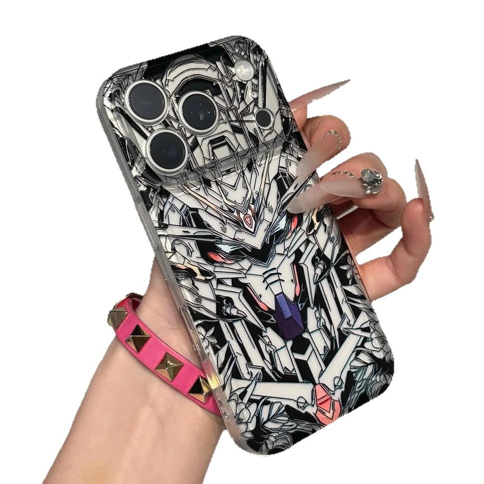 Anime Gundam Warrior Applicable iPhone 17 Space Phone Case Apple 16 Personality 15 Space Case 14 Soft 13 Sets