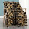 Versace Personalized Text Blanket Cozy Personalized Blanket Durable Comfort Great for Bedding Livingroom Sofa Chair for All Occasions