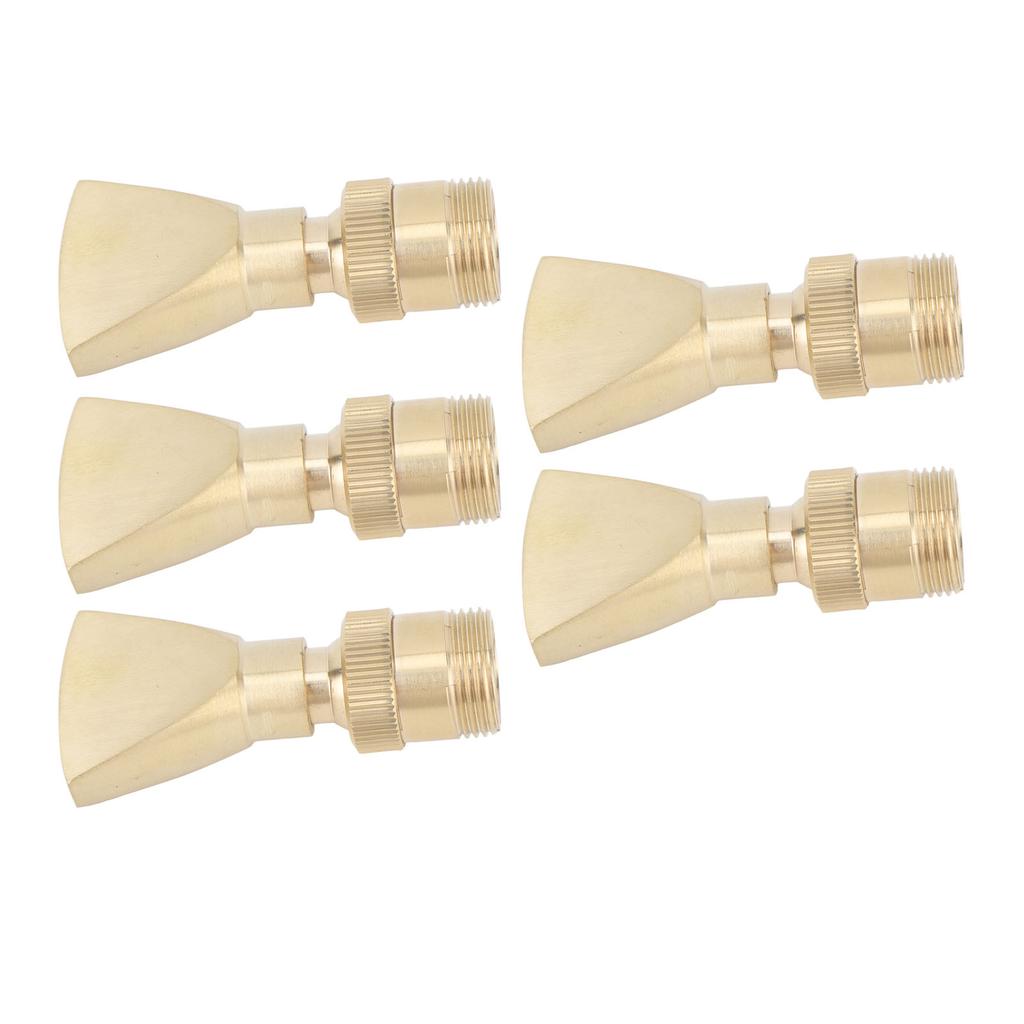 5 buc duze de fântână din alamă, în formă de evantai, duză de fântână cu cap de fântână rafinat, sprinkler pentru