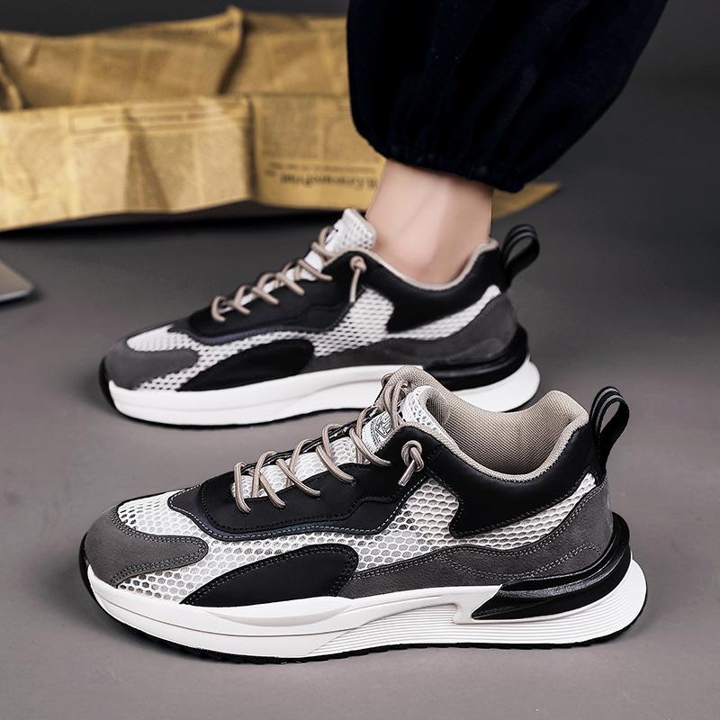 Summer breathable hollow mesh mesh shoes retro Forrest Gump running mesh sports casual dad trendy shoes 39