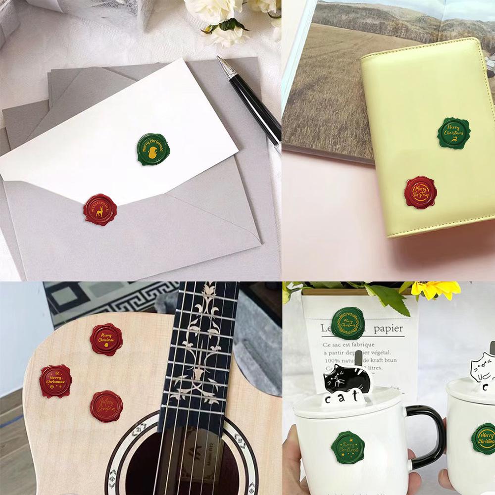 500 Sheets/Roll Christmas Seal Sticker Tape for Envelopes - Decorative Material