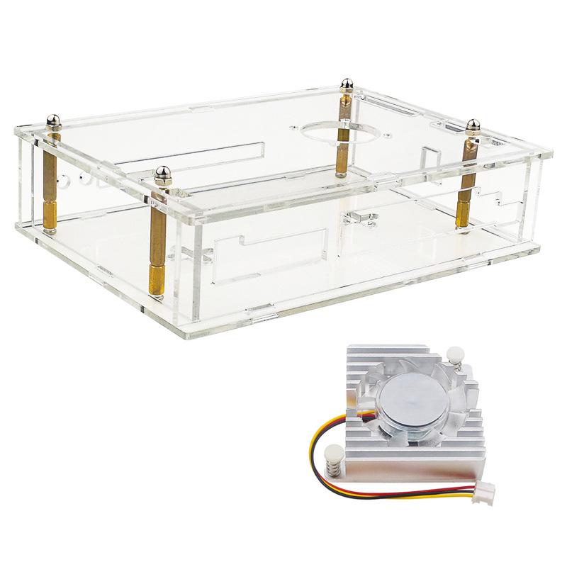 Banana Pi R4 Router Board with Acrylic Case & Adjustable Fan Heatsink