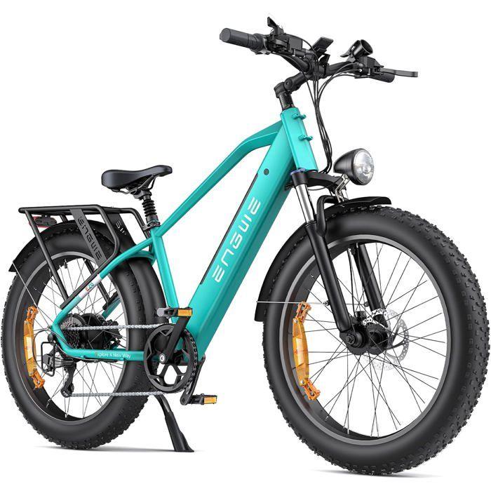 Vélo électrique ENGWE E26 - Autonomie 140 kilomètres - Moteur 250 W - Batterie 48 V 16 Ah - Vert vert