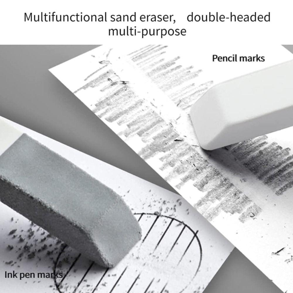 5PCS Traceless Frosted Eraser Matte Pen Eraser Writing Correction Tool  Ballpoint Pen Ink