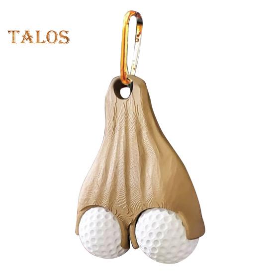 

Портативный держатель для мячей для гольфа, 2 подвесных мяча, органайзер для хранения мячей для гольфа, забавный держатель для яичек, подарок для гольфистов светло-бежевый