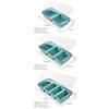 2/3/4 Grid Lunchbox Compartmentalized Wheat Straw Picnic Storage Boxs Dinnerware Portable Lunch Box