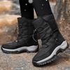 36-42 Stivali da Neve Invernali da Donna Scarpe di Cotone Scarpe Calde Ispessite Stivali di Cotone Antifreddo Scarpe da Trekking Bianche