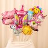 Mini Car Animal Aluminum Foil Balloons with Sticks for Night Market Stalls and Children's Gifts