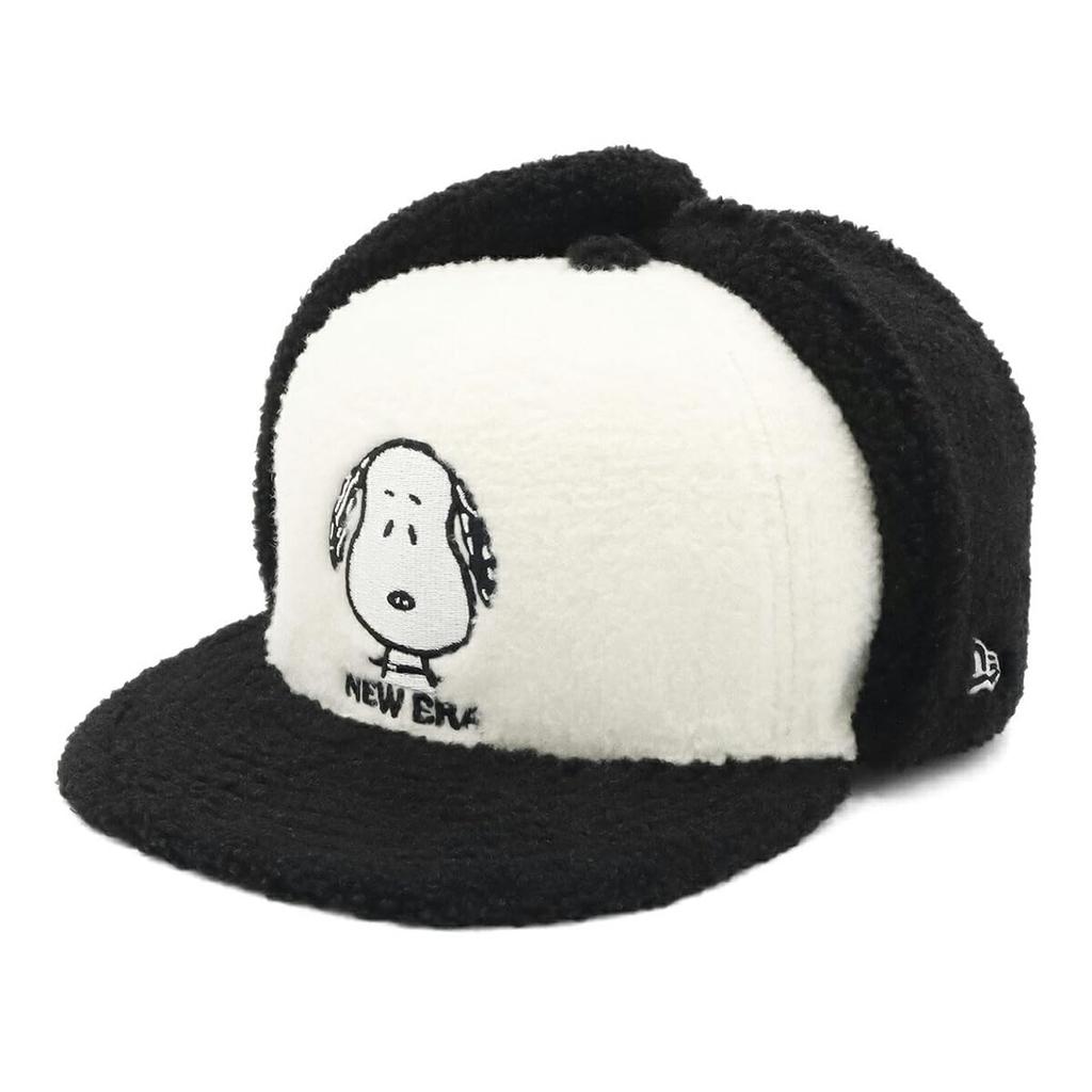[New Era] Cap 59FIFTY with Ears Snoopy Collaboration White 7 12 5950 DOGEAR PEANUTS SNOOPY FACE GRY