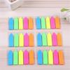 Fluorescent Color Adhesive PET Label Writable Adhesive Page Marker Repositionable File Label for Notebook Planner