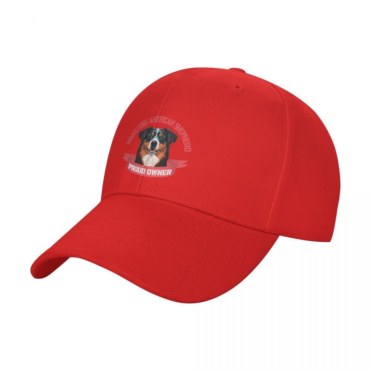 

Proud dog owner Miniature American Shepherd Baseball Cap fishing hat Golf Cap Fashion Beach Girl Mens