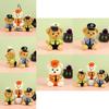 Whimsical Teddy Bear Plush Police Character Keychain For Car And Motorcycle