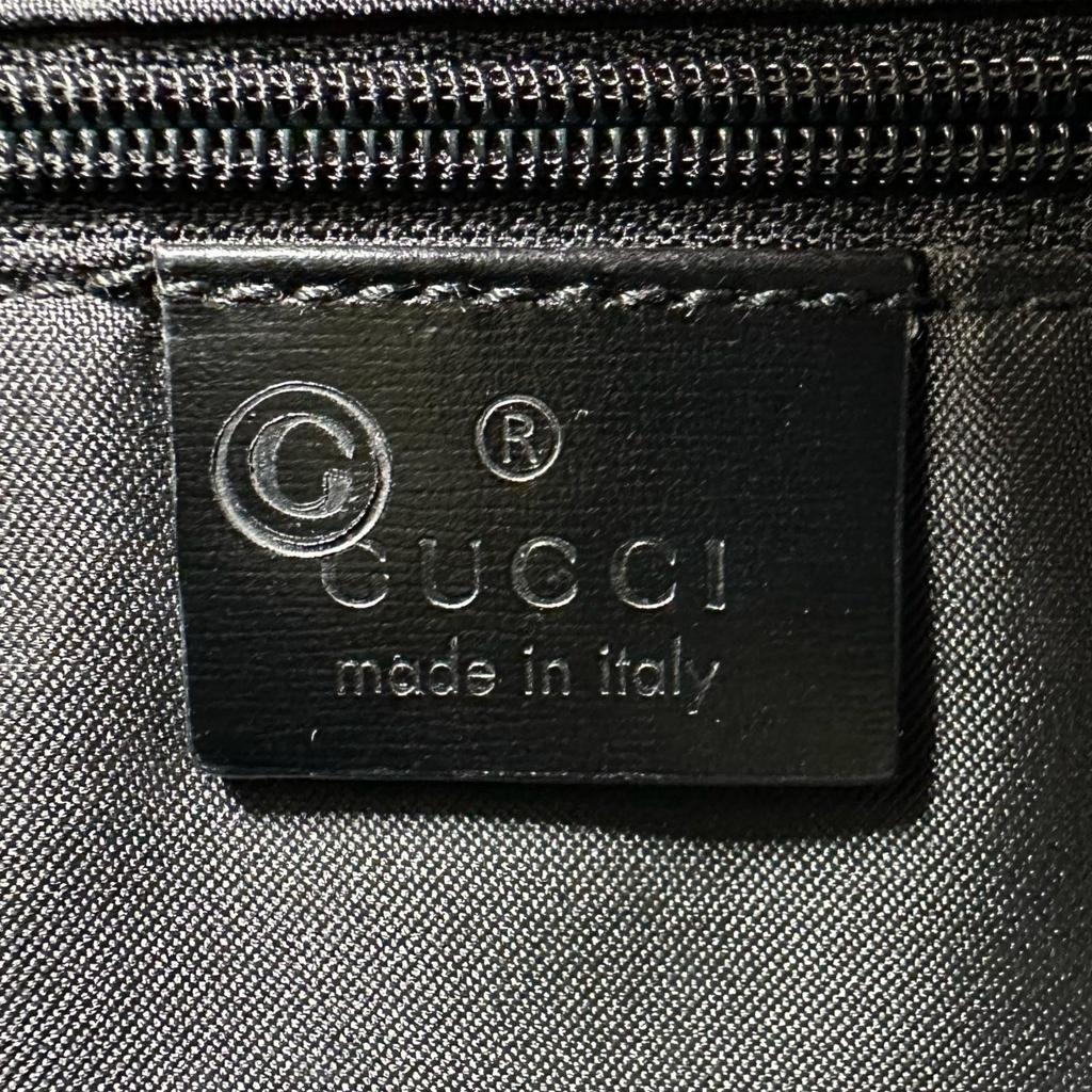 Gucci Shoulder Bag Black Women GG Pattern Used