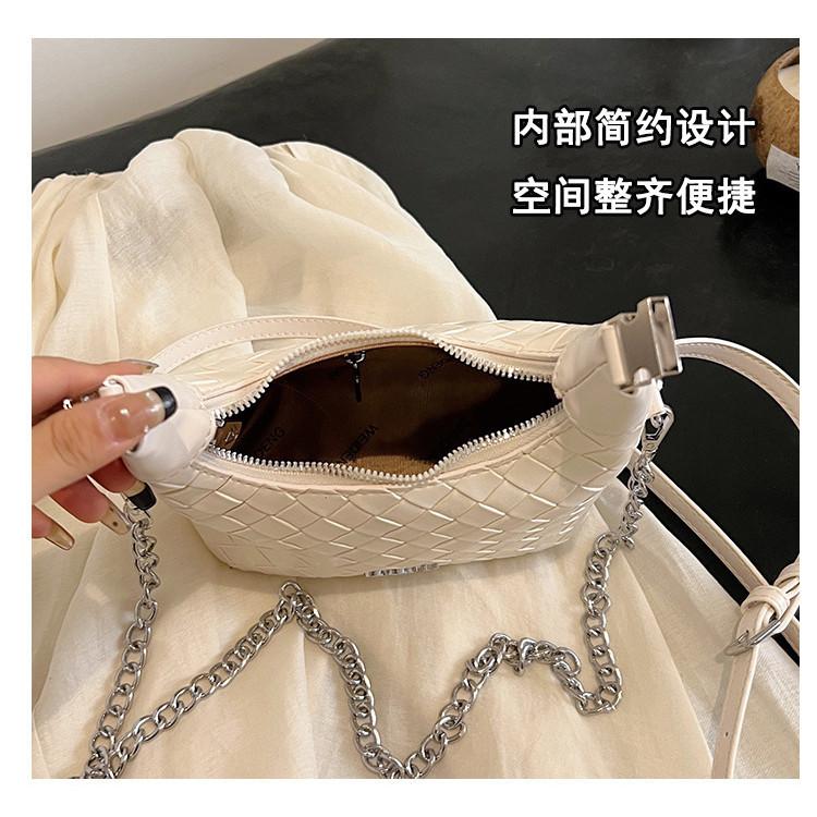 IELGY French premium hand carry women's bag 100 summer silver shoulder messenger bag