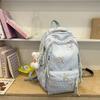Lightweight Candy Color Dual Shoulder Bag With Nylon Material And Spacious Capacity For Students