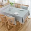 Japanese Cotton Linen Tassel Tablecloth, Art Rectangle, Nordic Style