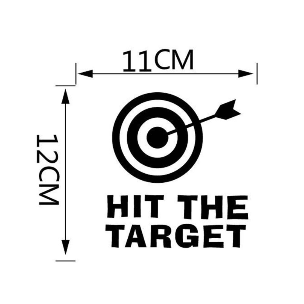 

PVC Bathroom Wall Stickers Removable PVC Toilet Stickers Creative Target Toilet Stickers Bathroom чёрный