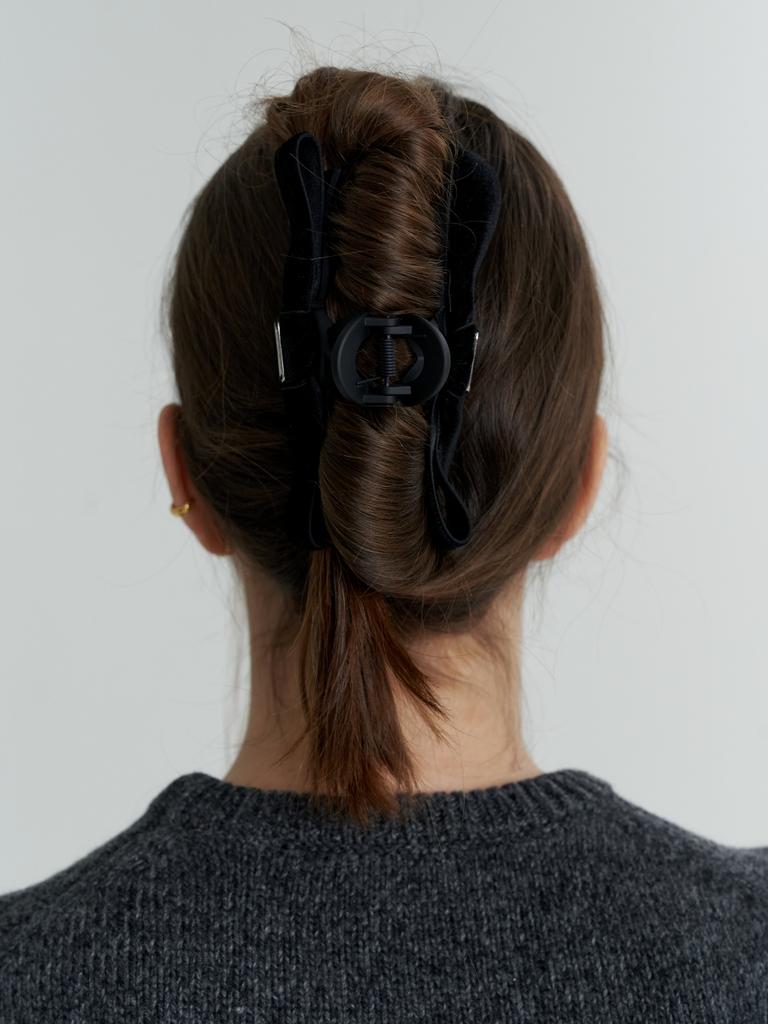 Love Me Monster Classic Velvet Ribbon Hair Clip (L233Mha060)