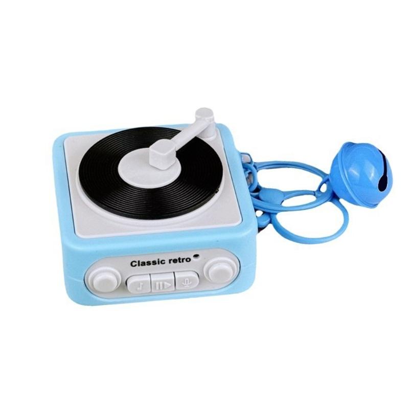 Vintage Recordable Gramophone Music Box Keychains Pendants With Recording Function Builts In Music Box For Unique Gift