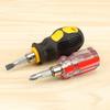 1pc Short Handle Screwdriver Set Portable Encapsulation/Crystal Radish Handles Flat Crosshead Screwdrivers For Repairing Tools