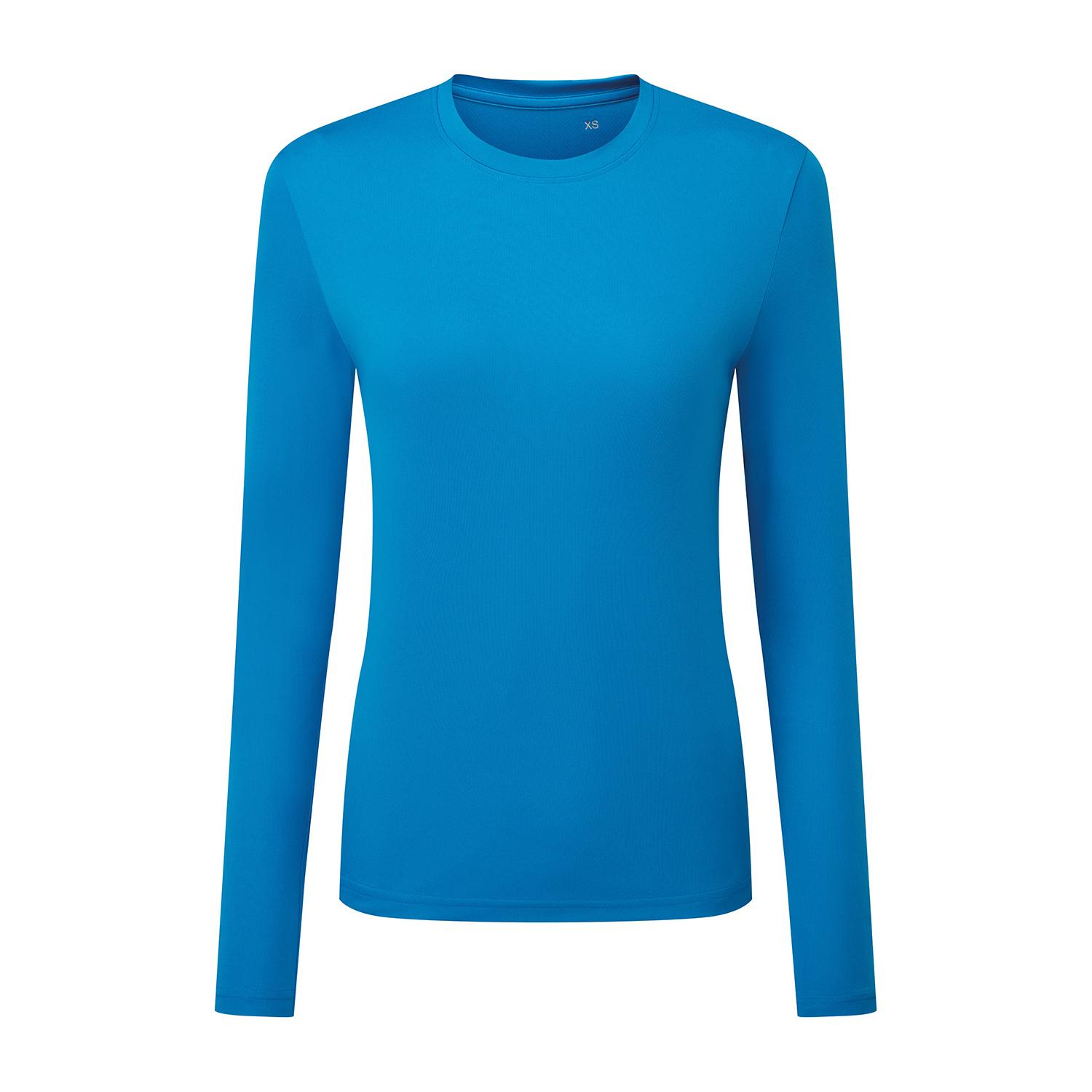 TriDri Camiseta de rendimiento de manga larga para mujer / mujer S color zafiro