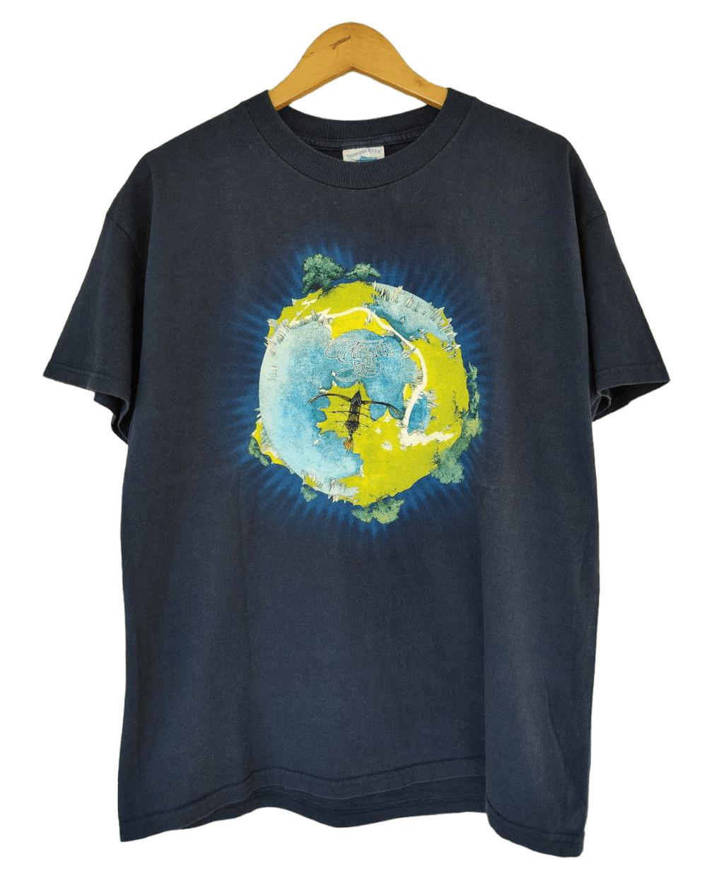 Yes Band Shirt Yes Band Retro Black Short Sleeve Unisex T shirt Reprint KH10904 XL