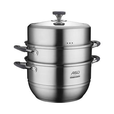 28cm Three-Layer Stainless Steel Steamer Pot