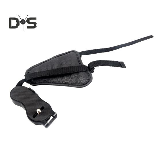 

Ремешок для камеры с быстросъемной площадкой для крепления на штатив, противоскользящая конструкция, универсальный, легко устанавливаемый, регулируемый ремешок для камеры на запястье чёрный