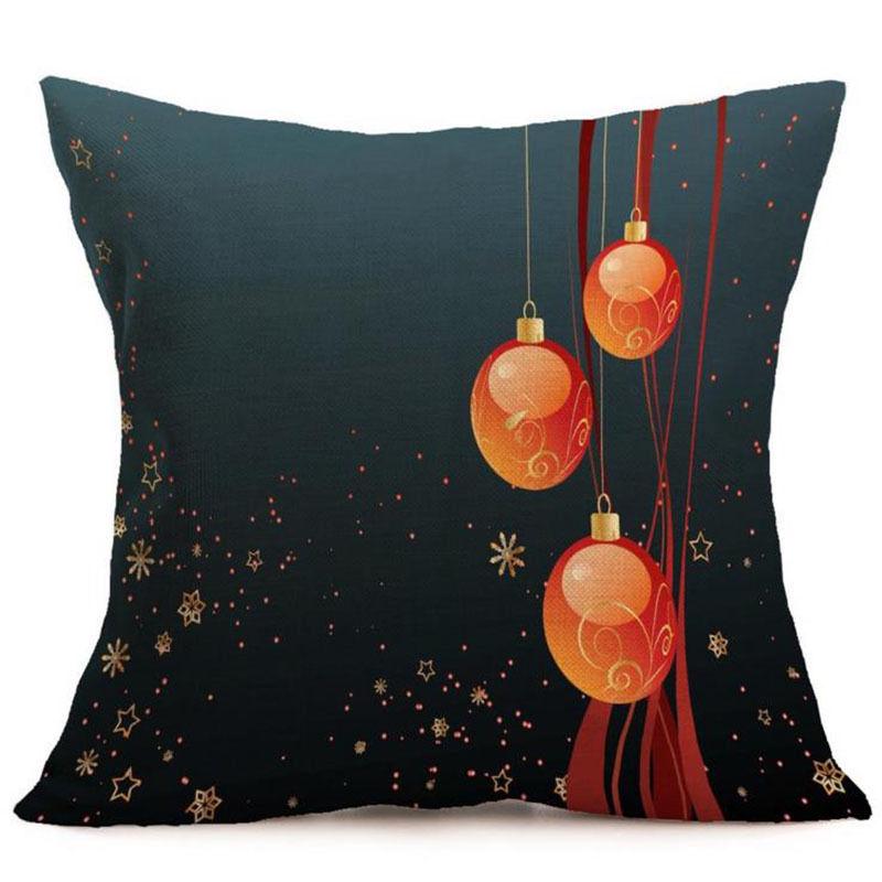 Vibrant Multicolor Christmas Santa Claus Cushion Cover Pillow Case For Stylish Car Decor
