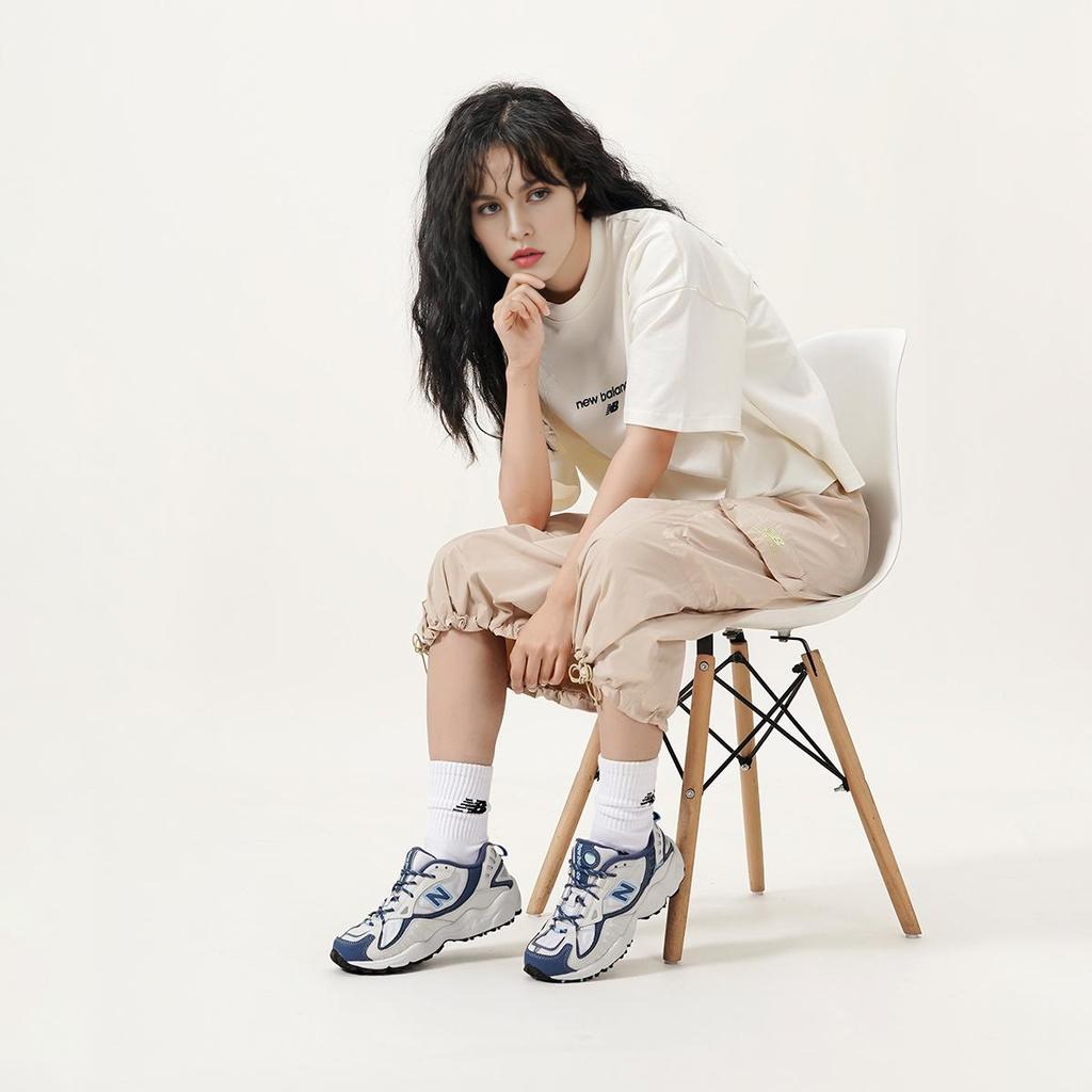 New Balance Nb 703 Round Toe Lace-Up Shock Absorbing Durable Lightweight Low-Top Outdoor Functional Shoes Women Sneaker Fog-Blue WL703CLB