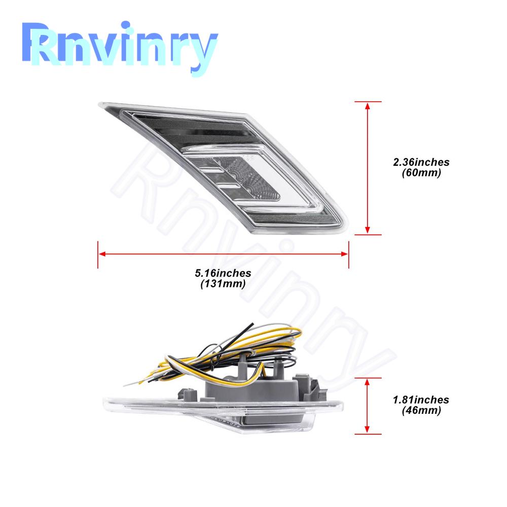 2pcs LED Side Marker Lamp For Subaru BRZ Toyota GT86 Scion Car Front Amber Turn Signal Light Running Position Lights