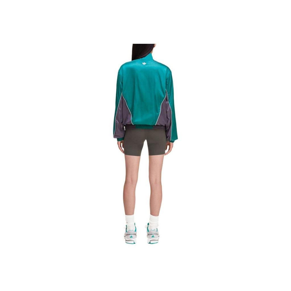 Adidas x Sporty & Rich Windbreaker Wild Pine Women Outerwear Green KA7990