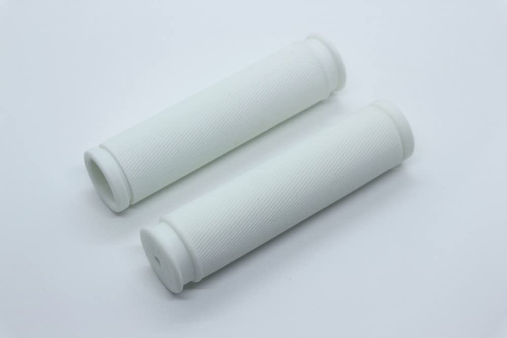 Beatus Bicycle Handle Grip Anti-Slip Rubber Basic Design Universal (White)