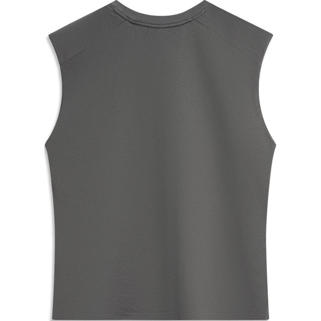 Li-Ning Badfive Basketball Series Printed Casual Breathable Comfortable Loose Knit Vest Men Tops Obsidian-Gray AVSU461-2