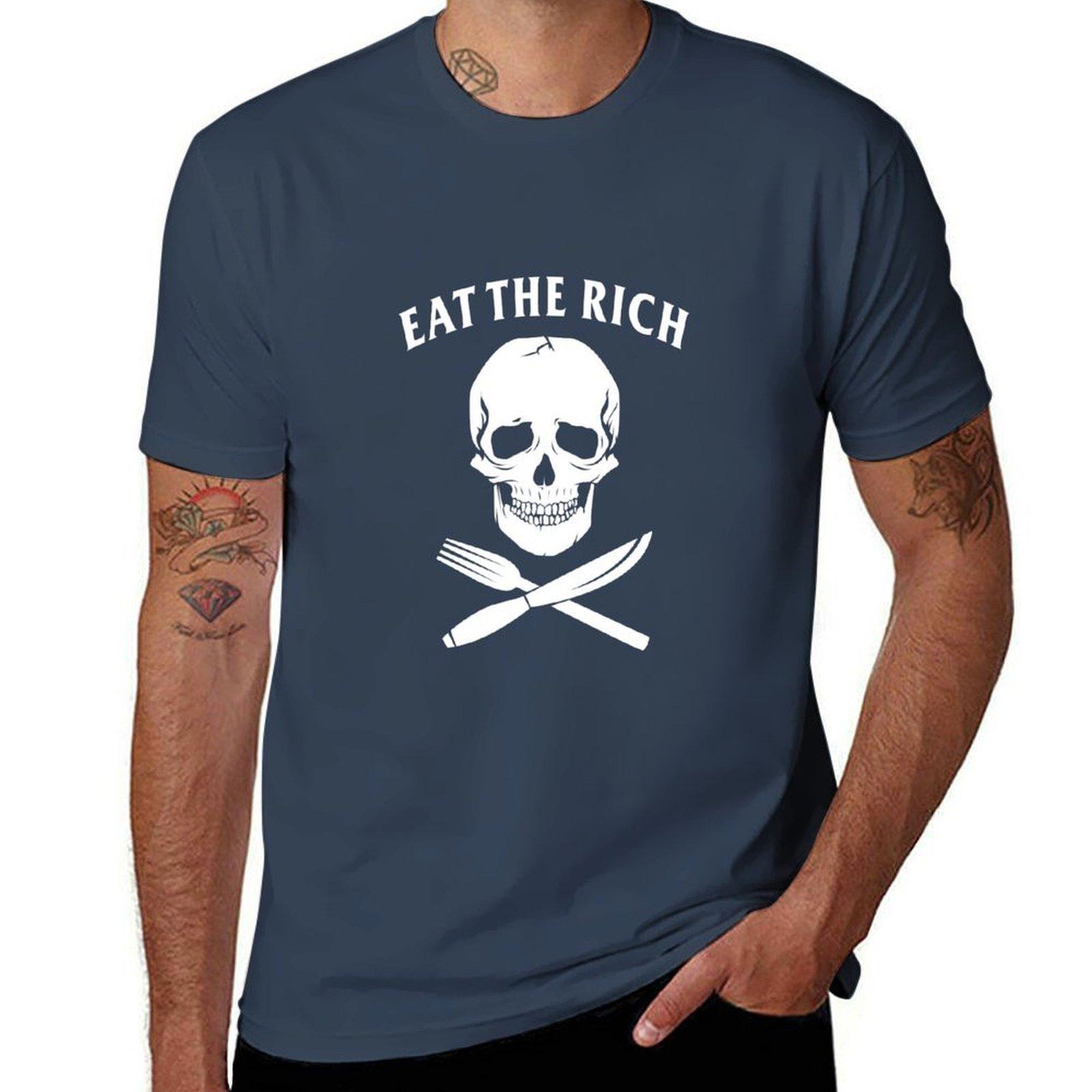 Футболка Eat The Rich футболка мужская роскошная мужская футболка хлопковая футболка S