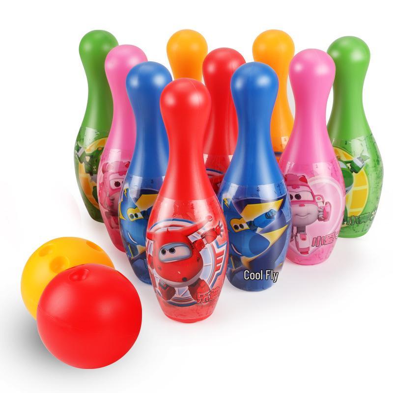Super Wings Large Bowling Set - Children's Toys for Parent-Child Indoor/Outdoor Play