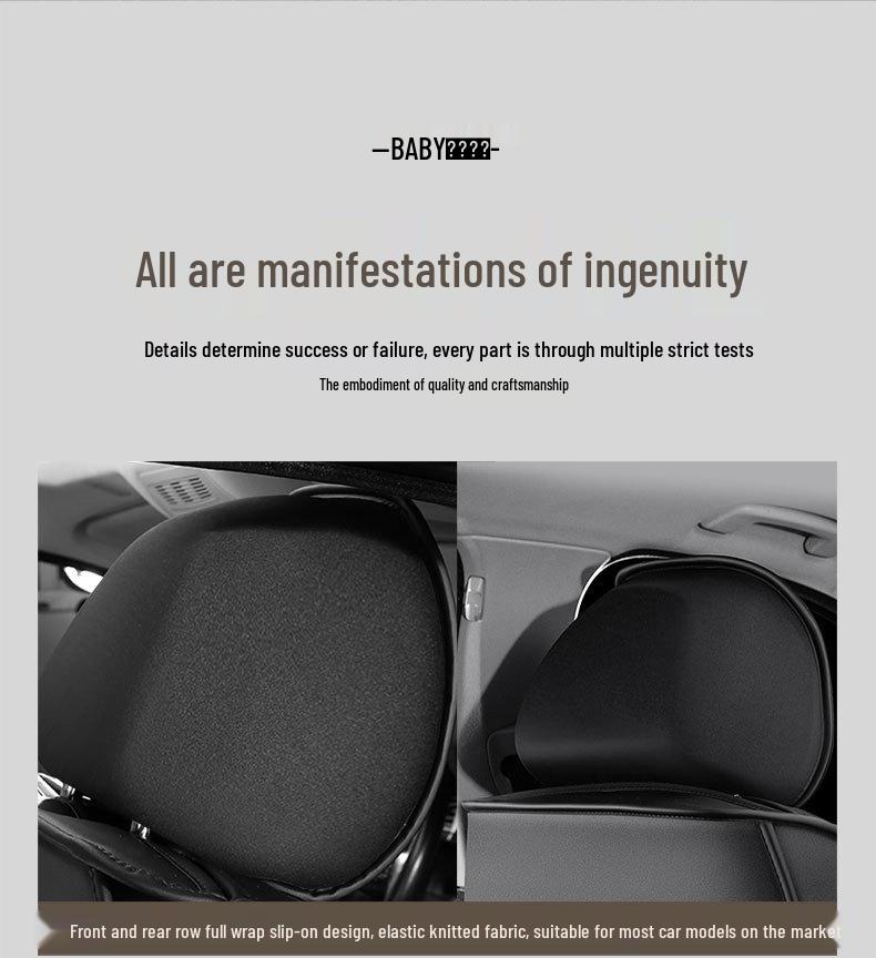 All-Season Rhombus Grid Universal Car Seat Cover