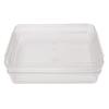 2Pcs Flat Plastic File Storage Bins with Latching Lids Document Organizer Transparent Stackable Portable Project Box for A4 Size Paper L + S