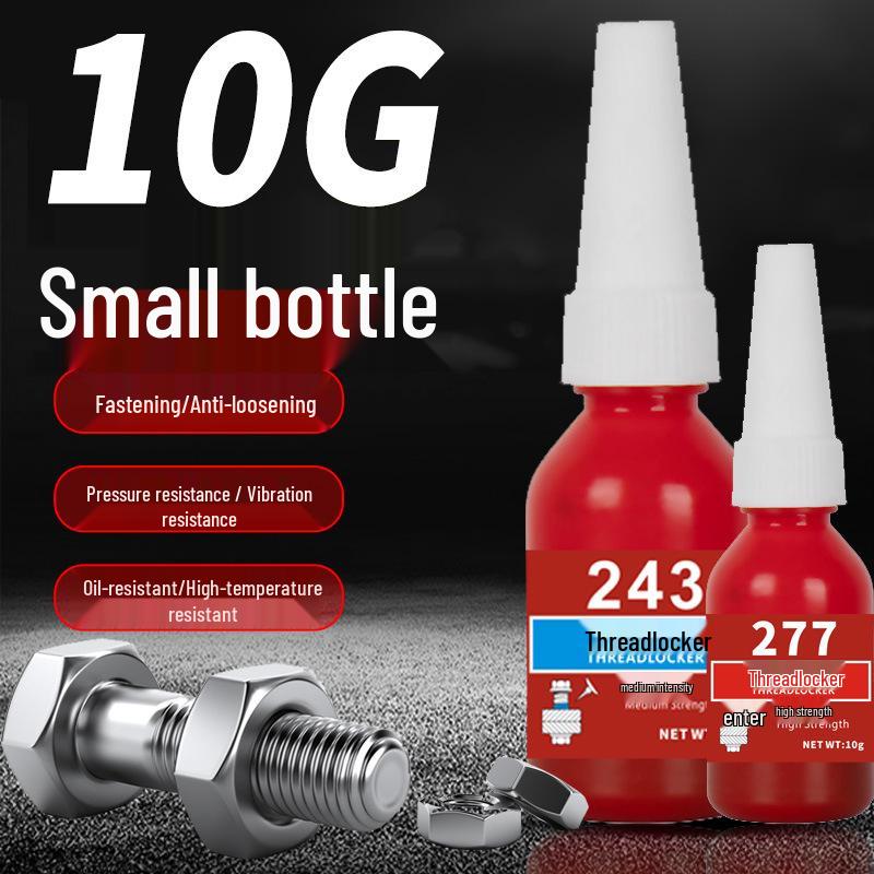 10g 10ml Small Bottle Screw Glue - 243 Threadlocker Anti-Loosening Anaerobic Adhesive (263/277/290/680)
